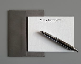 Personalized Letterpress Note Cards