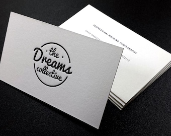Letterpress Visitenkarten, Visitenkarten, individuelles Design