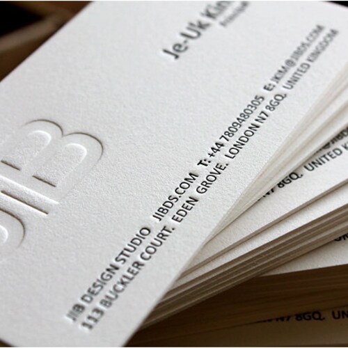 Letterpress Business Cards Calling Cards Custom Design Etsy