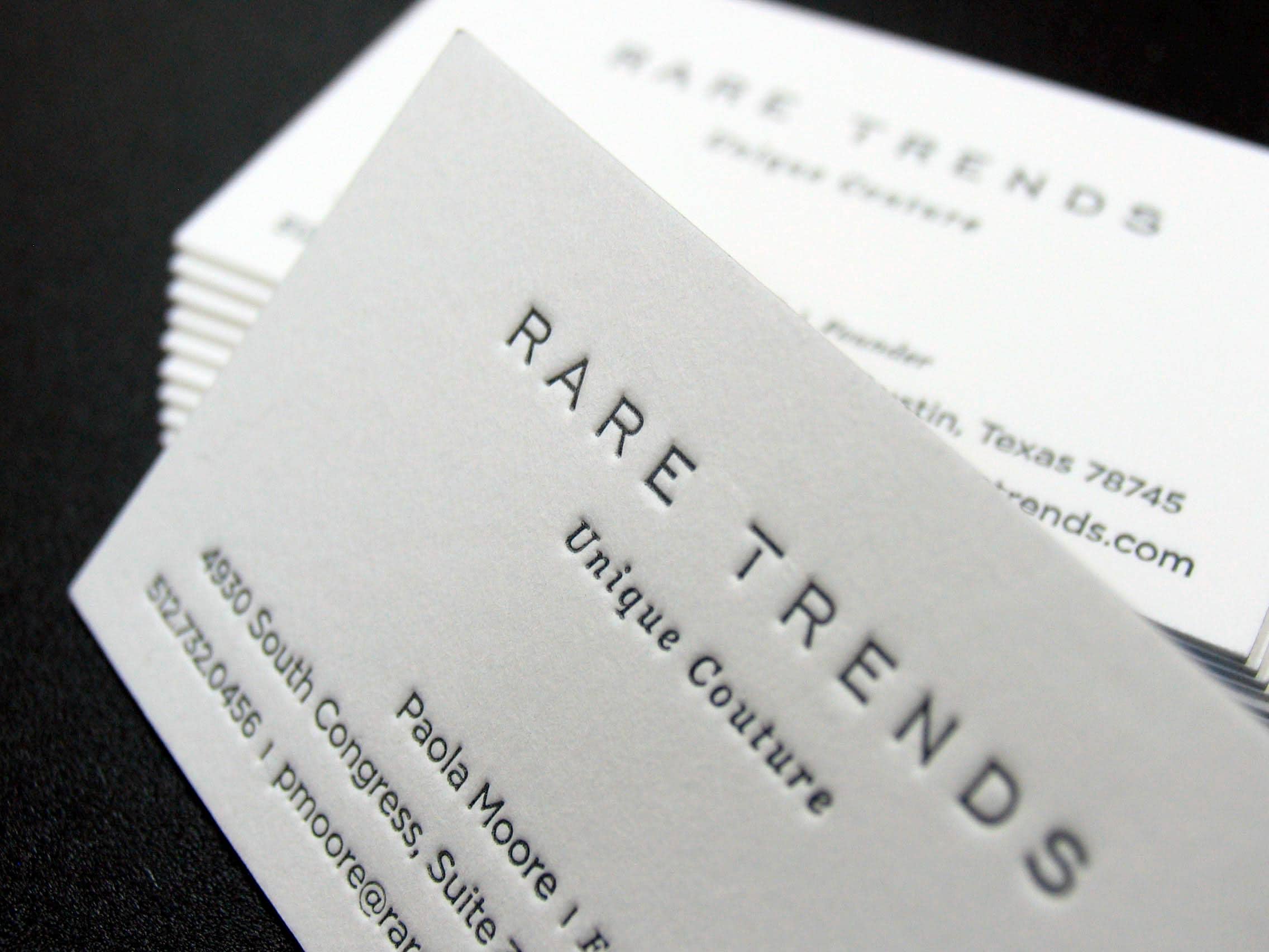 rare business cards Letterpress Business Cards, Calling Cards, Custom Design, Crane's Lettra  600gsm