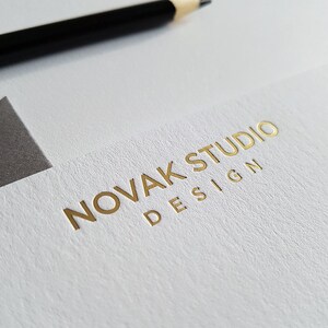 Personalized Gold Foil Note Cards - Etsy