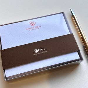 Personalisierte Letterpress Grußkarten mit Randbemalung