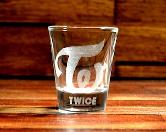 TWICE Kpop Etched 1.5 oz Shot Glass