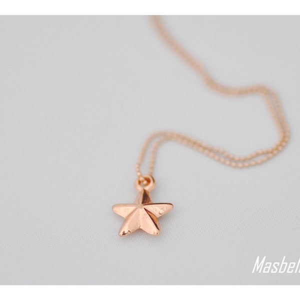 Kette - Rosegold - Stern