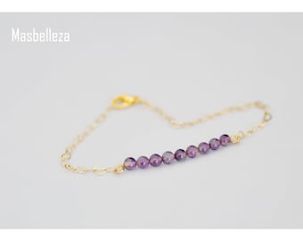 Armband Wunschlänge mit kleinen Amethysten