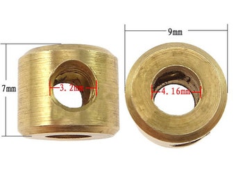 Pack of 10 x Brass Stop Motion Ball and Socket Armature Connecting Collar