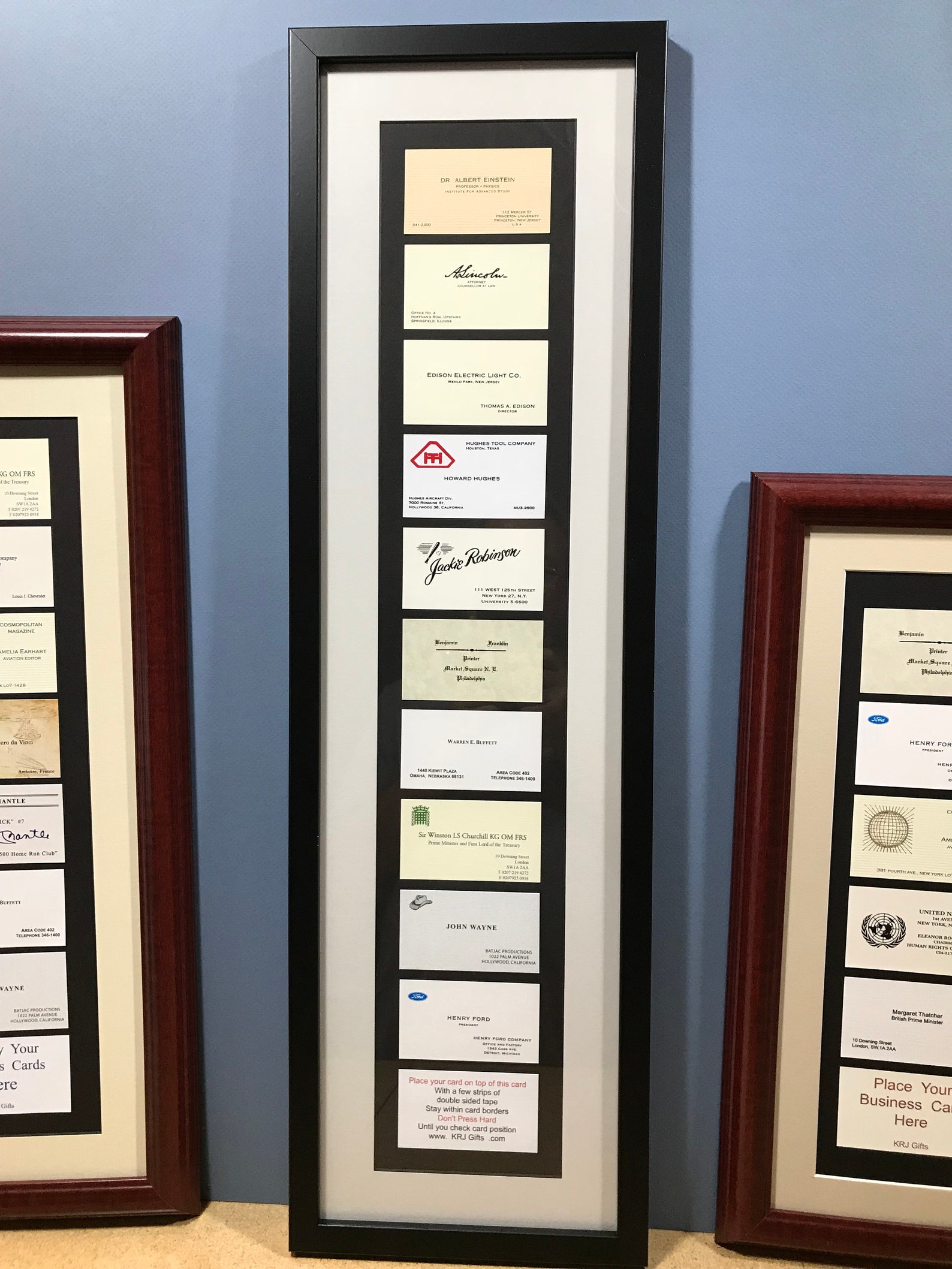 Your Business Cards Framed office Desk Accesories Etsy