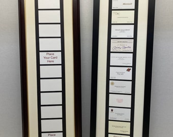 Framed Business Card Display, Keepsake Gift, personal