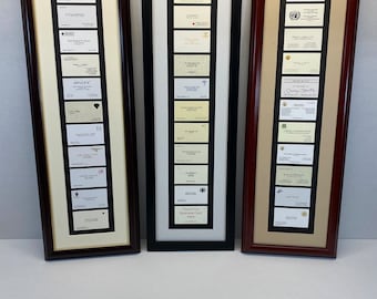 Personalized Business Card Frame: Executive Wall Decor, Corporate Gift