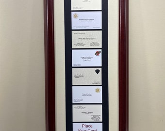 Famous Lawyers framed Gift with your business card, Lawyer Gift, Judge, personalized Gift, legal aid, legal assistant, Paralegal, Clerk