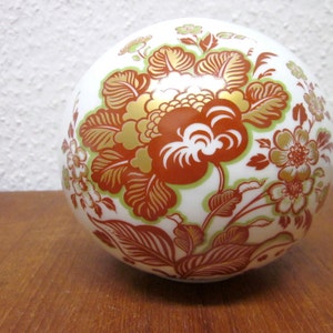 60s 70s modernist vase with gold pattern - Krautheim Bavaria