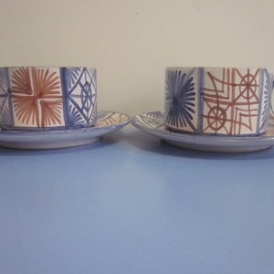 Vallauris DAG 2 cups vintage ceramic France Designclassics24
