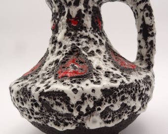 German fat lava vase Jopeko 106 17 rare version 60s 70s modernist