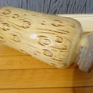 Scheurich Koralle floor vase relief decor beige 70s design midcentury modernist designclassics24