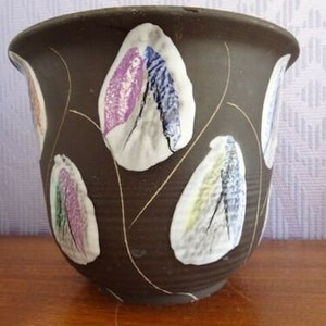 Bay Kongo tall ceramic plant pot planter 50s 60s pottery WGP German design midcentury modernist designclassics24
