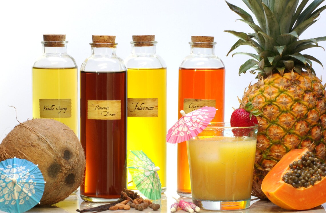 Tiki Mixers Kit With Ingredients to Make Falernum Allspice Etsy