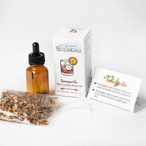 Sarsaparilla Mini Homemade Cocktail Bitters Kit - Just add vodka to make 200 servings