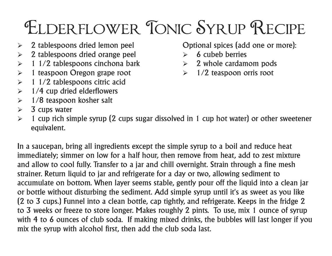 Elderflower Tonic Water Kit Etsy