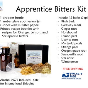 Apprentice Cocktail Bitters Kit - Start Your Mixology Training Here - Etsy