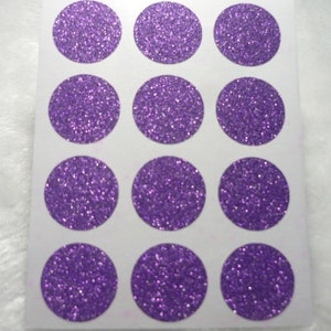 Pegatinas navideñas con puntos brillantes de color morado, sellos para sobres con brillantina, decoración para bodas, suministros para empaquetar regalos