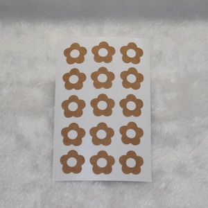15mm marrón natural Kraft flor anillo refuerzo pegatinas para etiquetas de parcela
