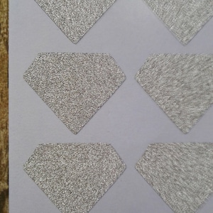 Silver Glitter diamond Stickers with multi size and multi color Customizable