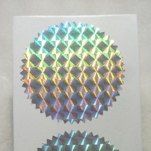 Zilveren Hologram gekartelde rand sticker, starburst ronde sticker zeehonden envelop zeehonden, bruiloft decor, geschenk verpakking leveringen