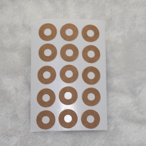 15mm natürliche braun Kraft Ring Verstärkung Aufkleber für Paket-Tags