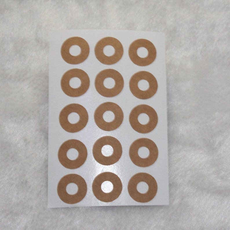 15mm Natural Brown Kraft Ring Reinforcement Stickers for Parcel Tags Etsy