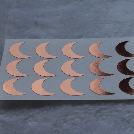15mm Rose Gold Foil Binder Hole Punch Reinforcement Stickers