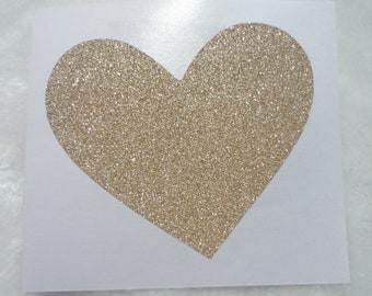 Rose gold Glitter sweet heart sticker for envelope seal wedding decor, gift packaging supplies