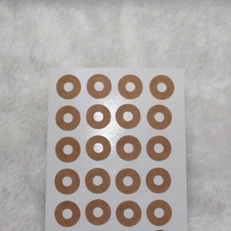 10mm Natural Brown Kraft Hole Reinforcement Stickers for Etsy Canada
