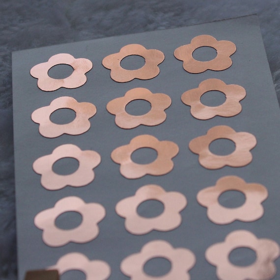 15mm Rose Gold Foil Binder Hole Punch Reinforcement Stickers Etsy