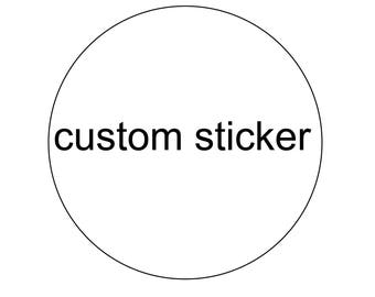 Logo Sticker für Geschäftsinhaber, Custom Sticker Druck, Individualisierung Sticker