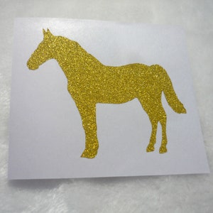 Paard dat zich onder ogen ziet linker gouden glittersticker Zilveren Roze gouden glitterenvelopverbindingen, huwelijksdecor, giftverpakkingslevering