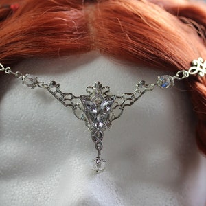 Silver Fantasy Forehead Jewelry Diadem Tiara Elf Fairy Arwen ~Elves Princess~