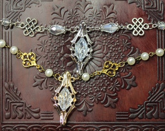 Auswahl Renaissance Gold Silber Fantasy Diadem Tiara Stirnschmuck Mittelalter Circlet Eowyn Galadriel ~Shield Maiden II~