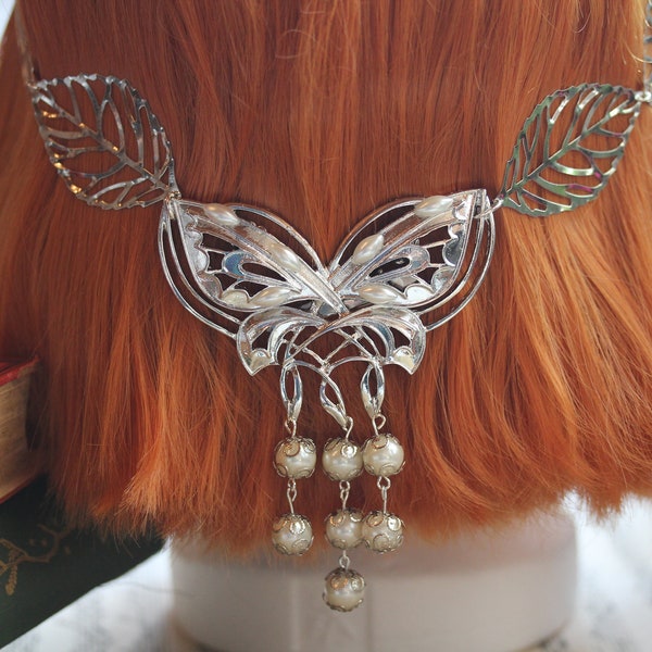 Elfen Fantasy Haarschmuck & Stirnschmuck Schmetterling Tiara ~Arwen VIII~