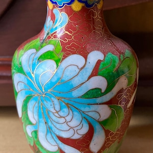 Vintage cloisonné vase
