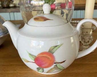 Royal Worcester Evesham small teapot Made in England