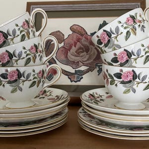 Vintage Wedgewood Hathaway Rose Made in England