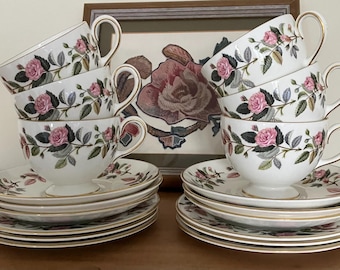 Vintage Wedgewood Hathaway Rose  Made in England