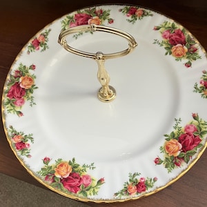 Royal Albert Old Country Roses cake stand Made in England