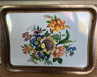 Baret ware vintage tin tray Made in England