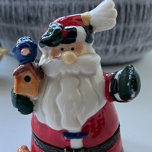 Vintage Santa Claus trinket box