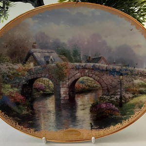 Collectable Thomas Kincade plate Bradford Exchange
