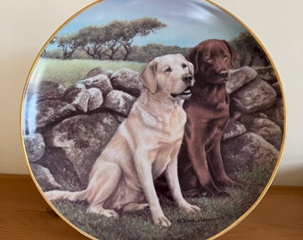 Franklin Mint collectable plate Trusted Companions 1985