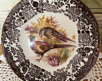 Royal Worcester Palissy game series luncheon plate Made in England