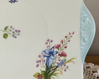 Shelley Made in England Wild Flowers cake plate