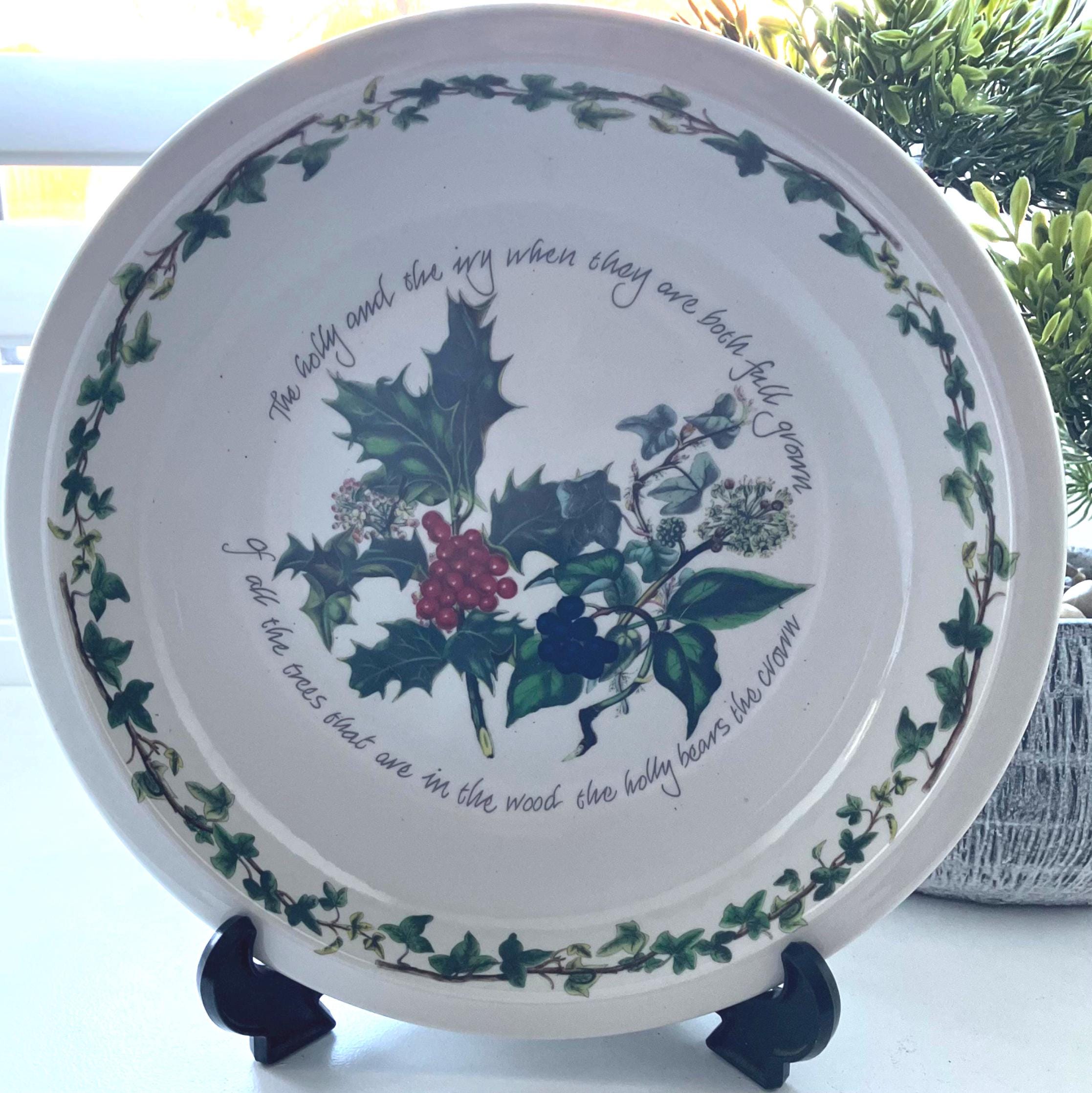 Portmeirion Holly & Ivy Set Sale E Pepe 7 Cm – 2 Pezzi – Lavabile In Lavastoviglie E Adatto Al Microonde